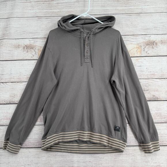 Nike Engineered Henley Hoodie Sweatshirt Men's Size‎ Large Gray - Picture 1 of 16